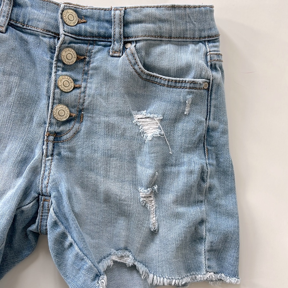 Girls Jordache Distressed Denim Shorts - Picture 2 of 5